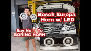 BOSCH EUROPA HORN with LED (NO to BORING HORN