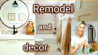 BATHROOM REVEAL- HOUSE REMODEL AND DECORATING - BATHROOM REMODEL AND DECOR DIY BATHROOM