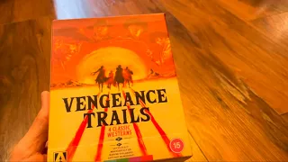 New from Arrow Video. Vengeance Trails. 4 westerns limited edition unboxing.