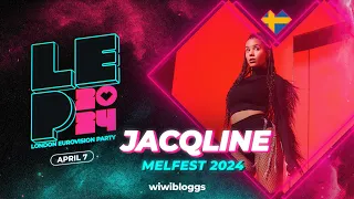 🇸🇪 Jacqline "Effortless" (Melodifestivalen 2024) - LIVE @ London Eurovision Party 2024