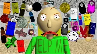 BALDI CAN'T HANDLE 25+ ITEMS!! IT'S TOO MANY!! | Baldi's Basics MOD: A bunch of new items
