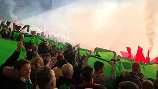 celtic Tifo and pyro | Celtic Fc 2 -1 Rangers at Cup final 26/02/23