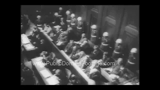 WWII Nuremberg Trials 1945 newsreel