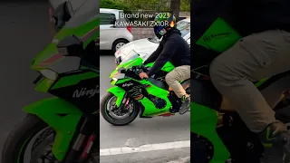 Brand New KAWASAKI ZX10R 2023 EDITION🔥#kawasaki#shorts#viral#zx10r#2023#india#fyp#bike#superbike#h2