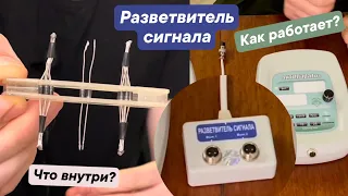 Что внутри разветвителя сигнала и как он работает? Вилка Авраменко. Катушки Мишина. Антипаразит.