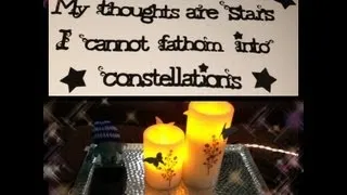 Decor Series - Embossing LED Candle Tutorial and Teenager's Bedroom Decor Ideas