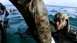 Swim Qual at Recruit Training: Combat Water Survival — U.S. Marine Corps