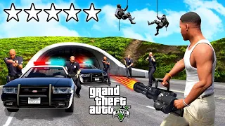 The TOUGHEST Challenge in GTA 5!(Eliminate the Cops) |GTA 5 MALAYALAM.