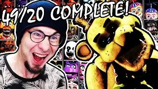 49/20 MODE COMPLETE // FNAF ULTIMATE CUSTOM NIGHT // GOLDEN FREDDY ENDING SCENE