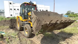 JCB 3dx Eco XPERT Mud Fully Loading Put in The garden | tractor videos