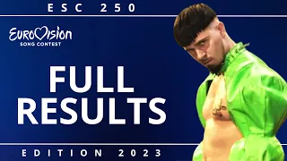 OFFICIAL RESULTS | ESC 250 - EDITION 2023 | ALL 250 ENTRIES