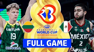 Lithuania v Mexico | Full Basketball Game | FIBA Basketball World Cup 2023