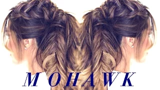 Mohawk Pony BRAID Hairstyle 👸| CUTE HAIRSTYLES for Medium Long Hair Tutorial
