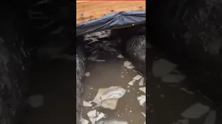 Заначка в окопе с водой