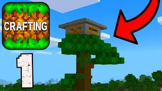 Crafting And Building - Survival Gameplay Part 1 (THE NEW BEGGINING)