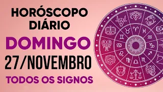 HORÓSCOPO DO DIA - DOMINGO DIA 27/11/22 - PREVISÕES PARA TODOS OS SIGNOS