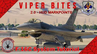 [DCS] F-16 "Viper Bites" How to create markpoints with the HUD.