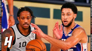 San Antonio Spurs vs Philadelphia 76ers - Full Game Highlights August 3, 2020 NBA Restart