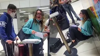 Insane Karen Humiliates Her Boyfriend At The Airport, This Is Sad