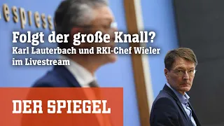 Corona: Karl Lauterbach und RKI-Chef Lothar Wieler - der gemeinsame Auftritt im Livestream