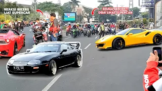 Ketika Rombongan Supercar Dan Moge Bersatu!! Banyak Crazy Rich Jakarta🔥😬