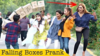 Dropping Box Prank On Cute Girls @ThatWasCrazy