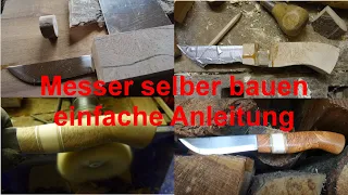 Messer selber bauen - einfache Anleitung / Tutorial für das Messer machen mit einem Klingenrohling