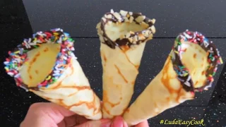 ВАФЕЛЬНЫЙ РОЖОК для мороженого без вафельницы - ICE CREAM CONE - vỏ kem ốc quế