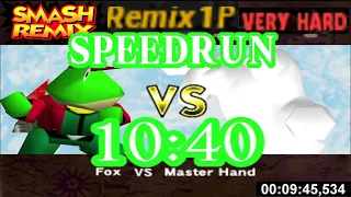 Smash Remix - Classic Mode Speedrun with Slippy (VERY HARD) in 10:40