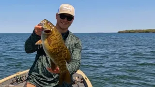Giant Prespawn Smallmouth Bass: NEW PERSONAL BEST!!! (Almost 7 lbs)