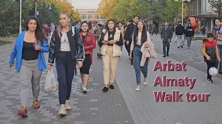 Arbat Almaty Sunday Evening #walking #walk #walkingtour