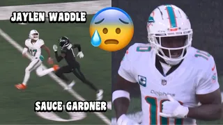 Sauce Gardner Vs Tyreek Hill & Jaylen Waddle 🔥 Dolphins Vs Jets 2023 highlights (WR Vs CB)