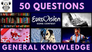 General Knowledge Quiz Trivia #28 | Library, Eurovision, Sinking, Valentine, Dalmatian, Chuck Norris