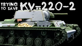 A Scale Model.... Restoration??? | Old KV-220-2 Rebuild | 1/72 PST