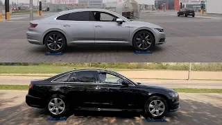 SLIP TEST - 4Motion vs Quattro - Volkswagen Arteon vs Audi A6 - @4x4.tests.on.rollers