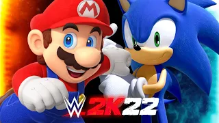 WWE 2K22: Mario vs. Sonic