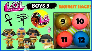 LOL Surprise Boys Series 3 Full Box Unboxing Bottom Layer Weight and Ball Placement Steezy Rare