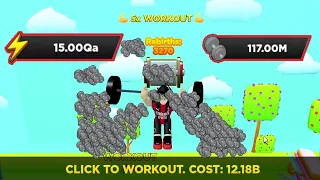 15 Quadrillion Energy, 117 Million Strength & +14 Rebirths on Strongman Simulator