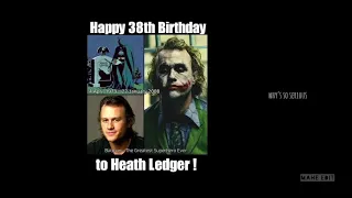 I am here | heath ledger | the joker birthday special | why so serious