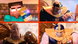 Avengers Infinity War Trailers (Lego, Minecraft, Marvel) Compilation