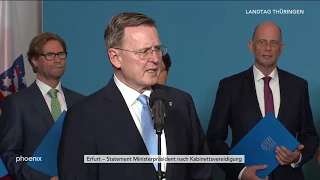 Bodo Ramelow nach seiner Wahl zum Ministerpräsidenten