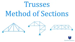Trusses Method of Sections | Mechanics Statics | (Solved examples)