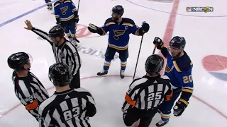 Sharks win in OT and the Blues threaten to murder the refs, a breakdown