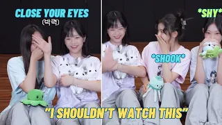 NewJeans funny reaction to the *KISSING SCENE* in MV