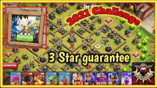 How to 3 star 2021 challenge (HINDI)| Best way To Do 2021 event | 10 years of clash | Clash of clans