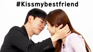 Koreans try Kiss My Best Friend Challenge! TikTok🎵+ reaction🤪