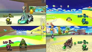 Mario Kart Wii ✦ 4 Players #377 Flower Cup 150cc