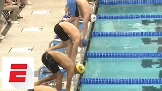 Caeleb Dressel sets American record with 18.1 in 50 Free at NCAA Championship Prelims | ESPN