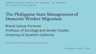 The Philippine State Management of Domestic Worker Migration