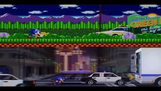 Sonic Movie 1 and 2 - pixel art credit sequence